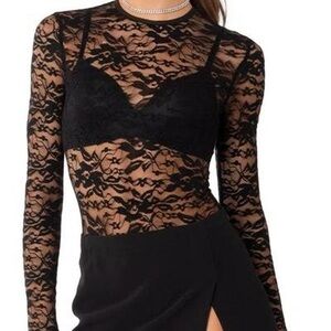EDIKTED LACE BODY SUIT